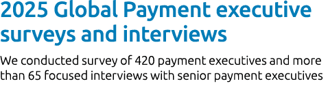 2025 Global Payment executive surveys and interviews We conducted survey of 420 payment executives and more than 65 f...