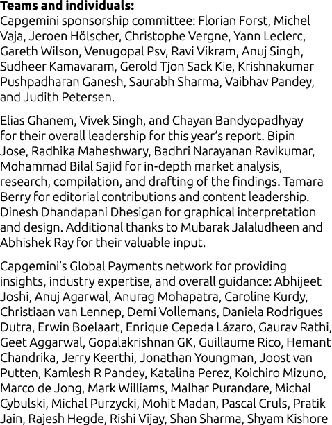 Teams and individuals: Capgemini sponsorship committee: Florian Forst, Michel Vaja, Jeroen H lscher, Christophe Vergn...