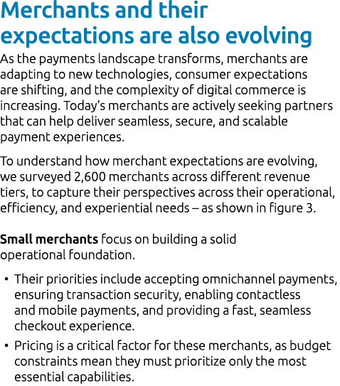 Merchants and their expectations are also evolving As the payments landscape transforms, merchants are adapting to ne...